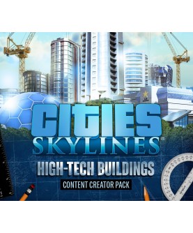 Cities: Skylines - Content Creator Pack: High-Tech Buildings DLC Steam Key EUROPE